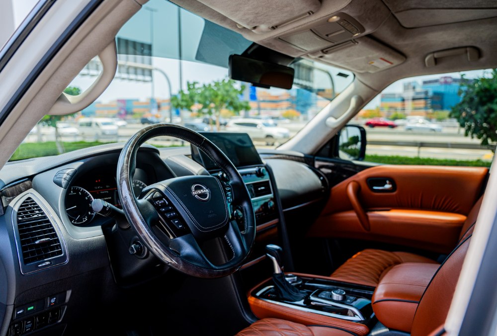 Dashboard view of Nissan Patrol LE Platinum