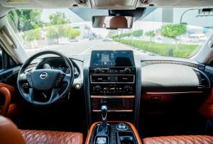Dynamic Rear Seat view Nissan Patrol LE Platinum