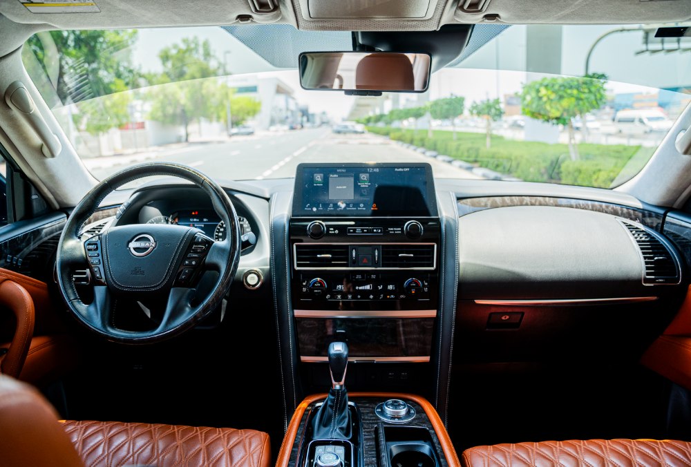 Dynamic Rear Seat view Nissan Patrol LE Platinum
