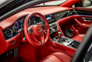Bentley Flying Spur Black steering wheel