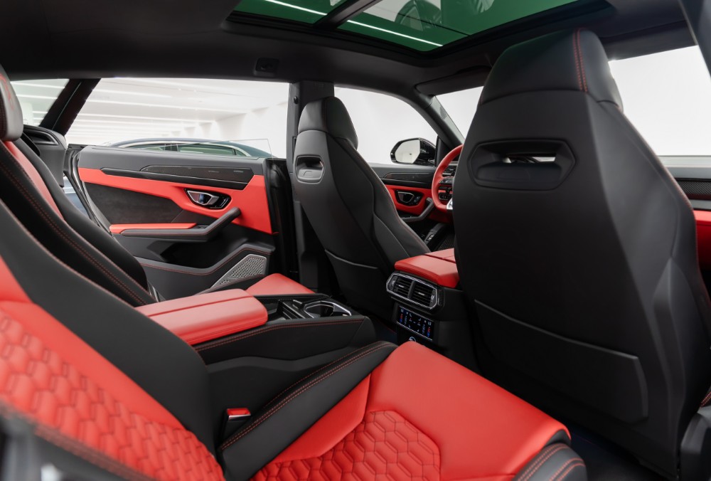 Lamborghini Urus (Grey) rear seats