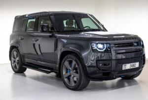 Side view of Land Rover Defender 110