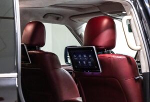 Seat view of Grey Nissan Patrol LE Platinum