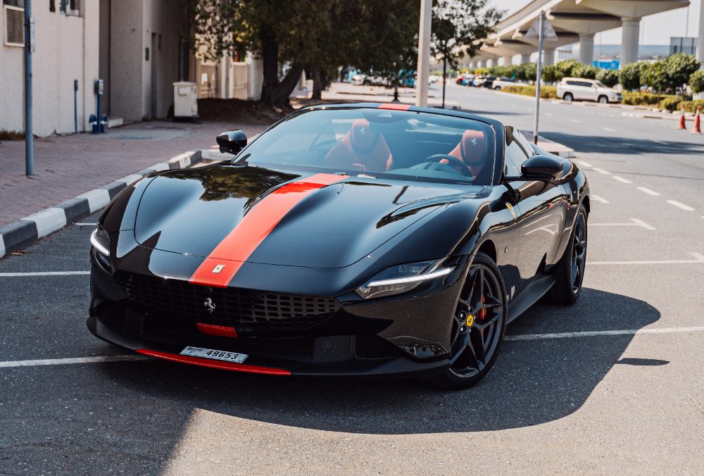 Ferrari Roma Spider exterior angle view