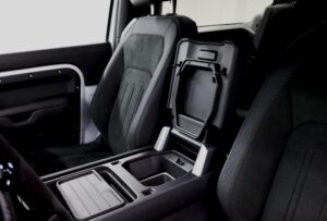Seat view of Land Rover Defender 90