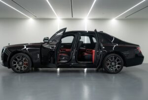 Rolls-Royce Ghost Black door opened view