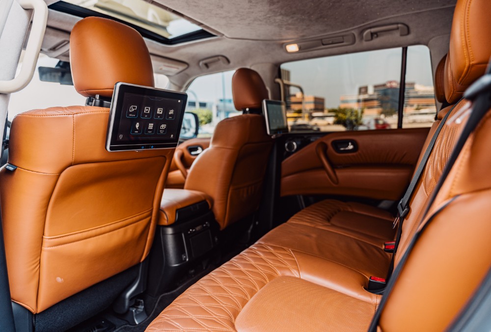 Nissan Patrol LE Rear Seat infotainment system