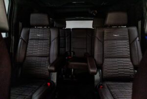 Cadillac Escalade Sport Platinum rear seat view