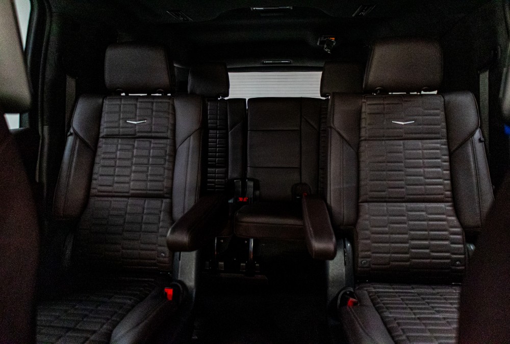 Cadillac Escalade Sport Platinum rear seat view