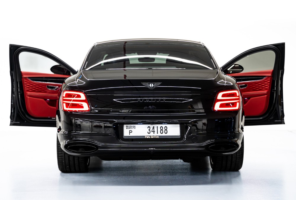 Bentley Flying Spur Black rear view