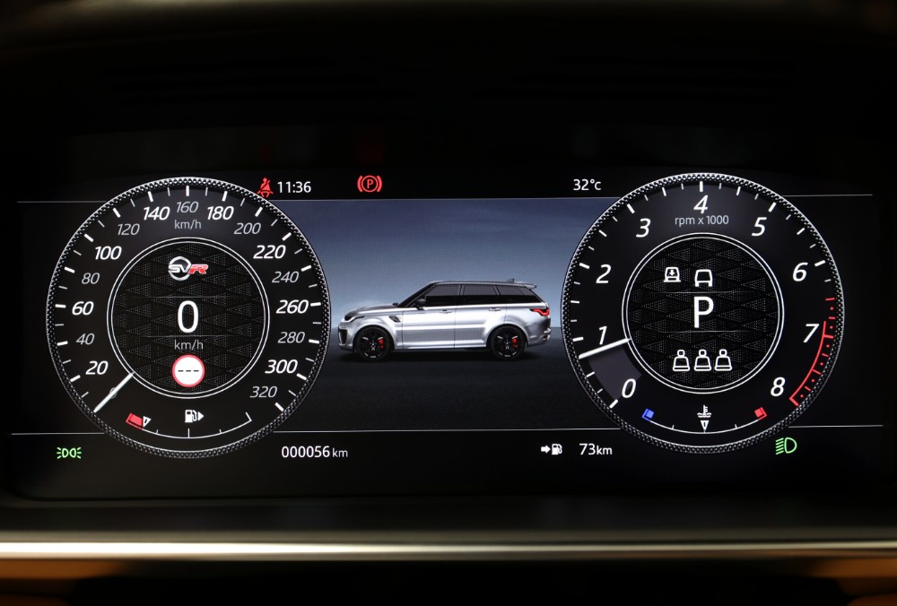 Range Rover SVR instrument cluster