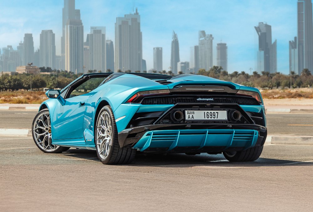 Lamborghini Huracan EVO Spyder Rear View