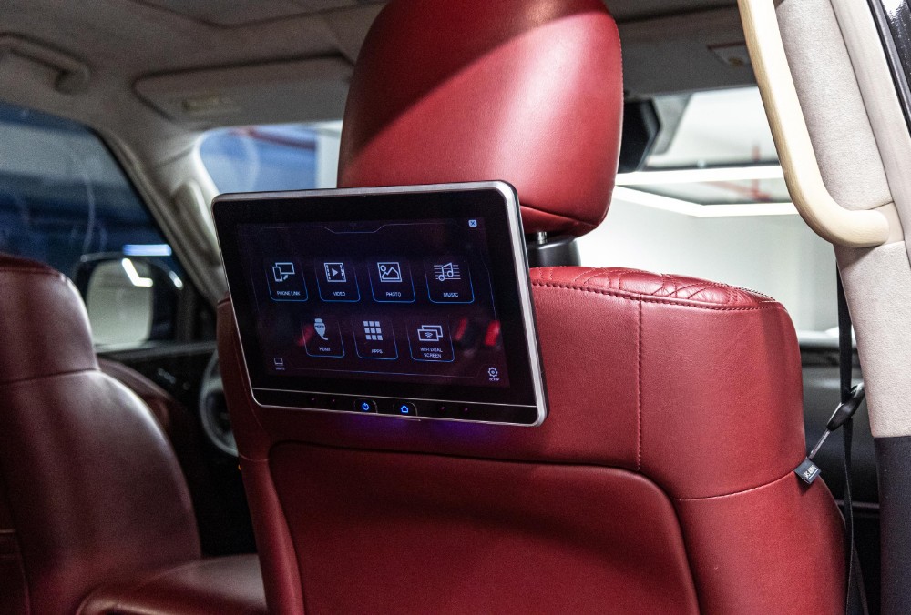 Nissan Patrol LE Platinum Rear Seat MMI display