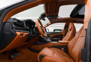 Lamborghini Urus front seats side view
