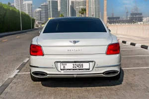 Bentley-flying-spur-white-Rear-views