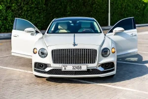 Bentley-flying-spur-white-doors-open