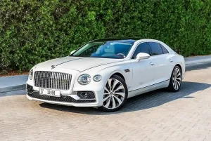Bentley-flying-spur-white-front-angle