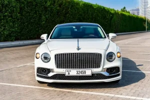 Bentley-flying-spur-white-front-view