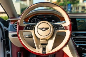 Bentley-flying-spur-white-steering-wheel