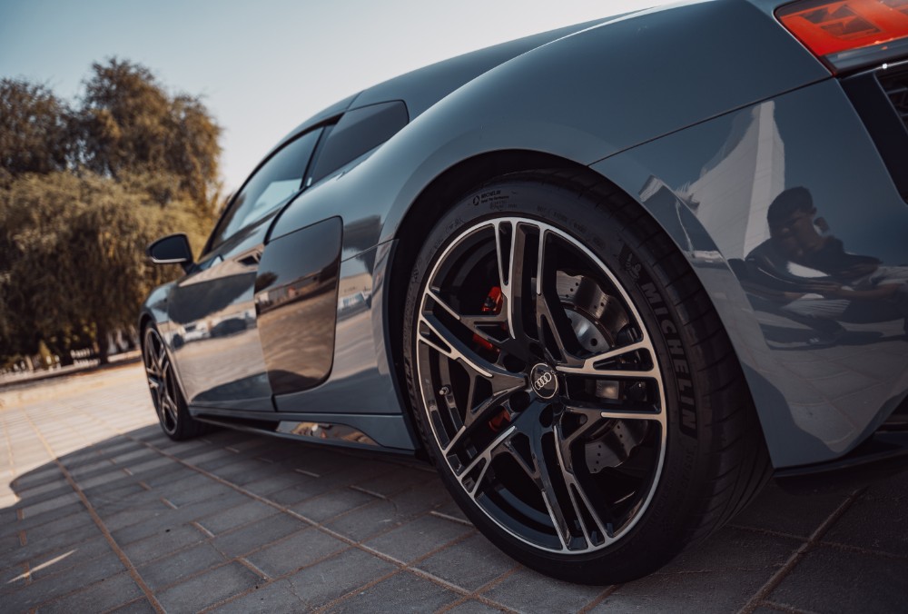 Audi R8 exterior angle view