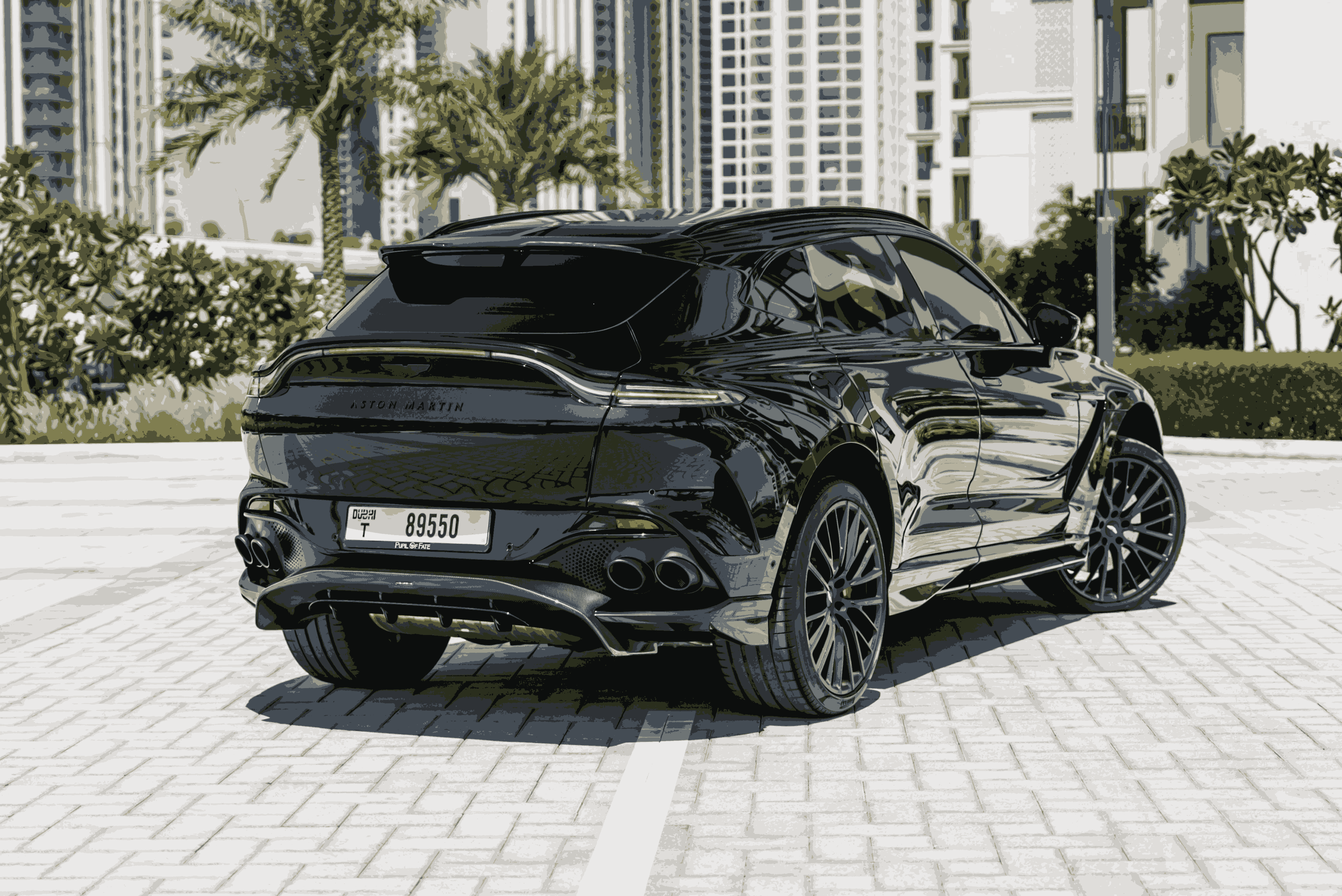 Aston Martin DBX 707 rear angle view
