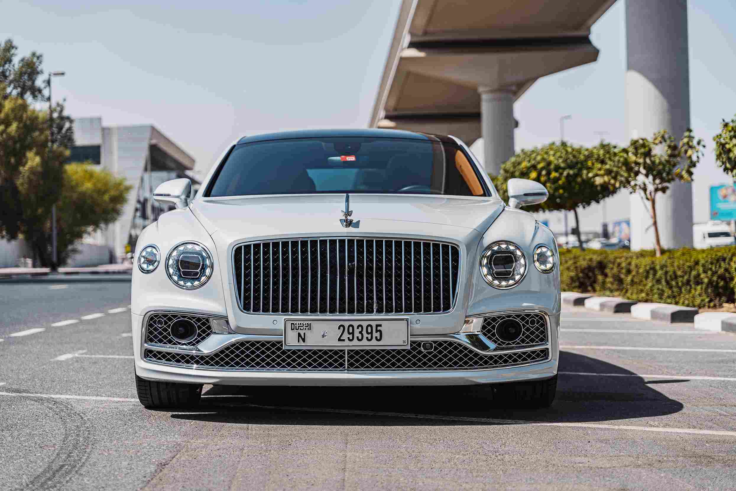 Rent Bentley Flying Spur Mulliner Grey in Dubai