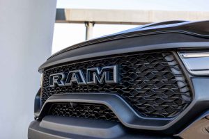 Dodge Ram TRX badge closeup