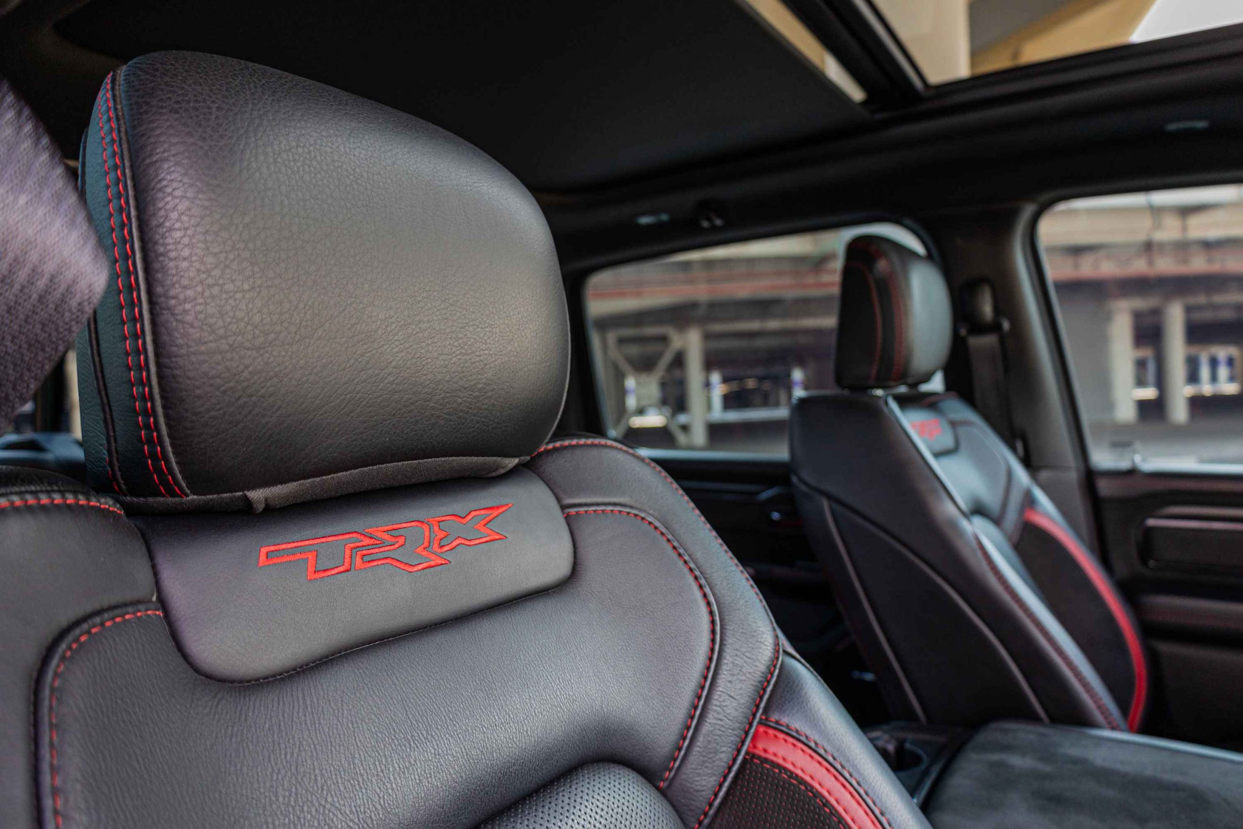 Dodge Ram TRX front seat closeup