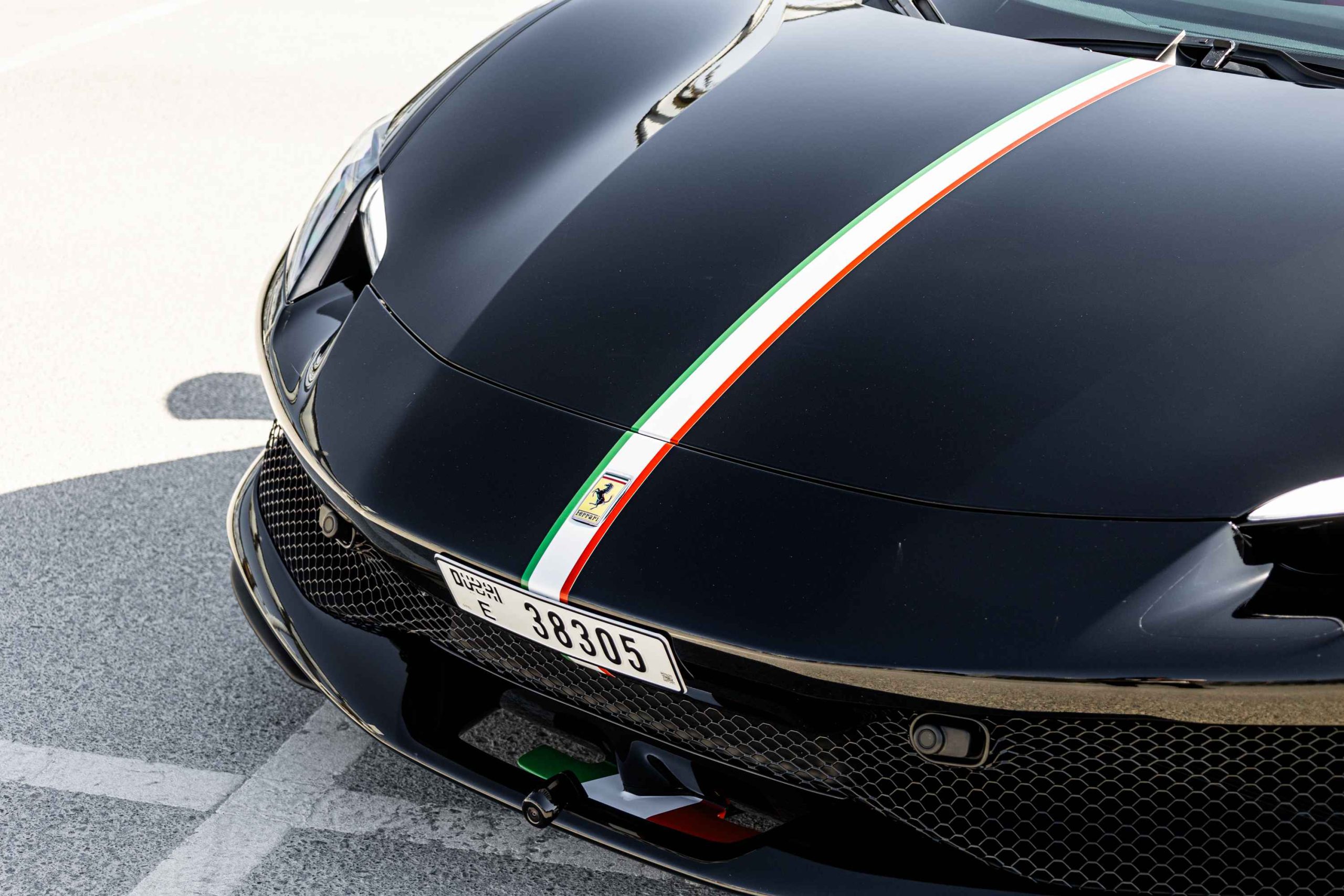 Ferrari 296 GTS exterior front closeup