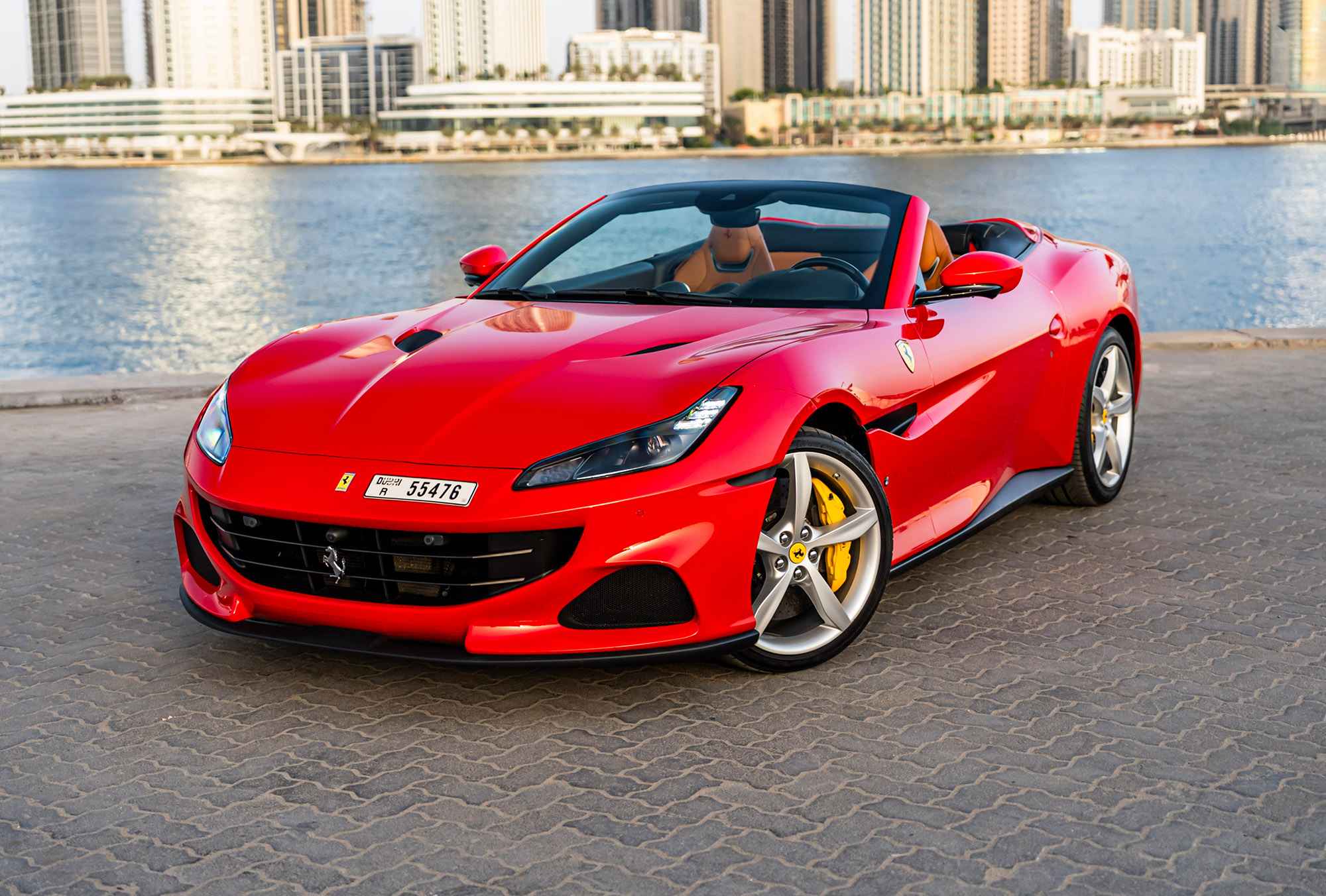 ferrari portofino m red rental in dubai