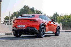 ferrari purosangue side rear view