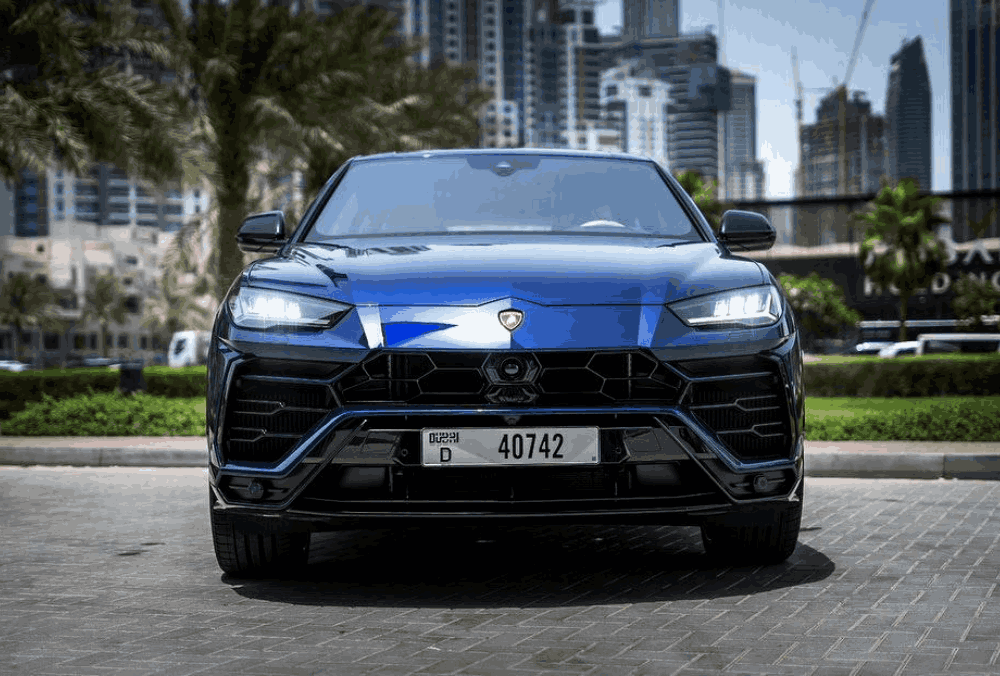 Rent Lamborghini Urus Blue in Dubai
