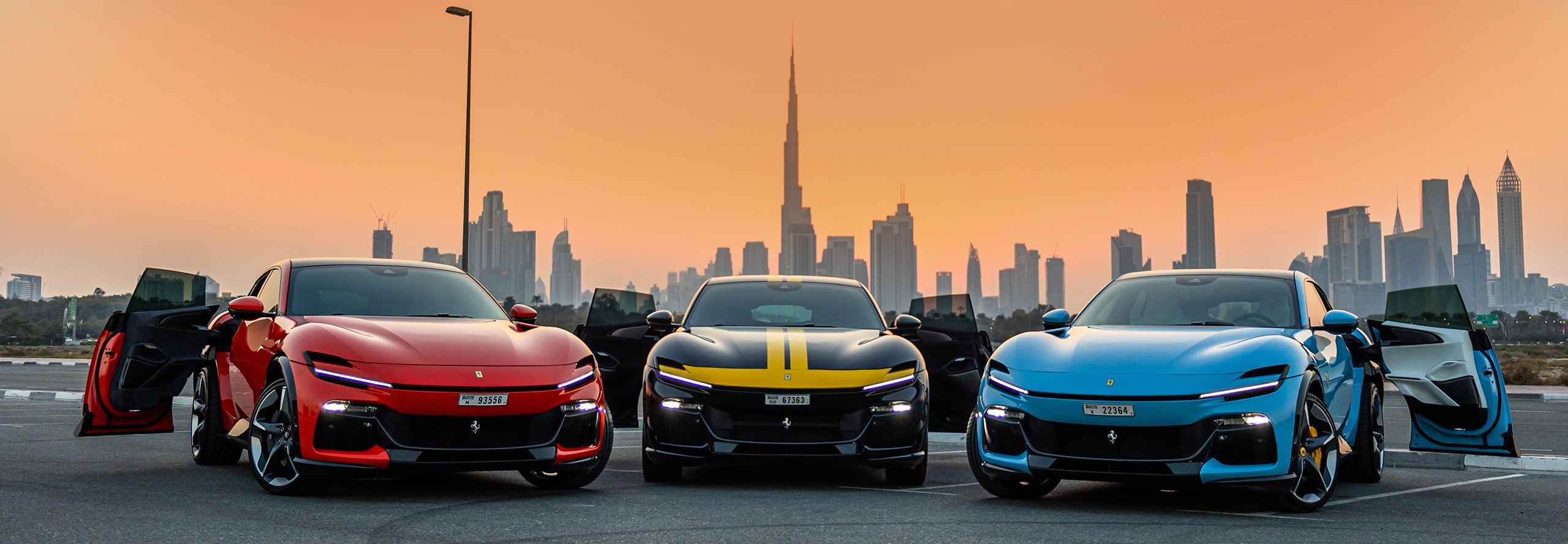 Luxury car rental in Dubai - Banner