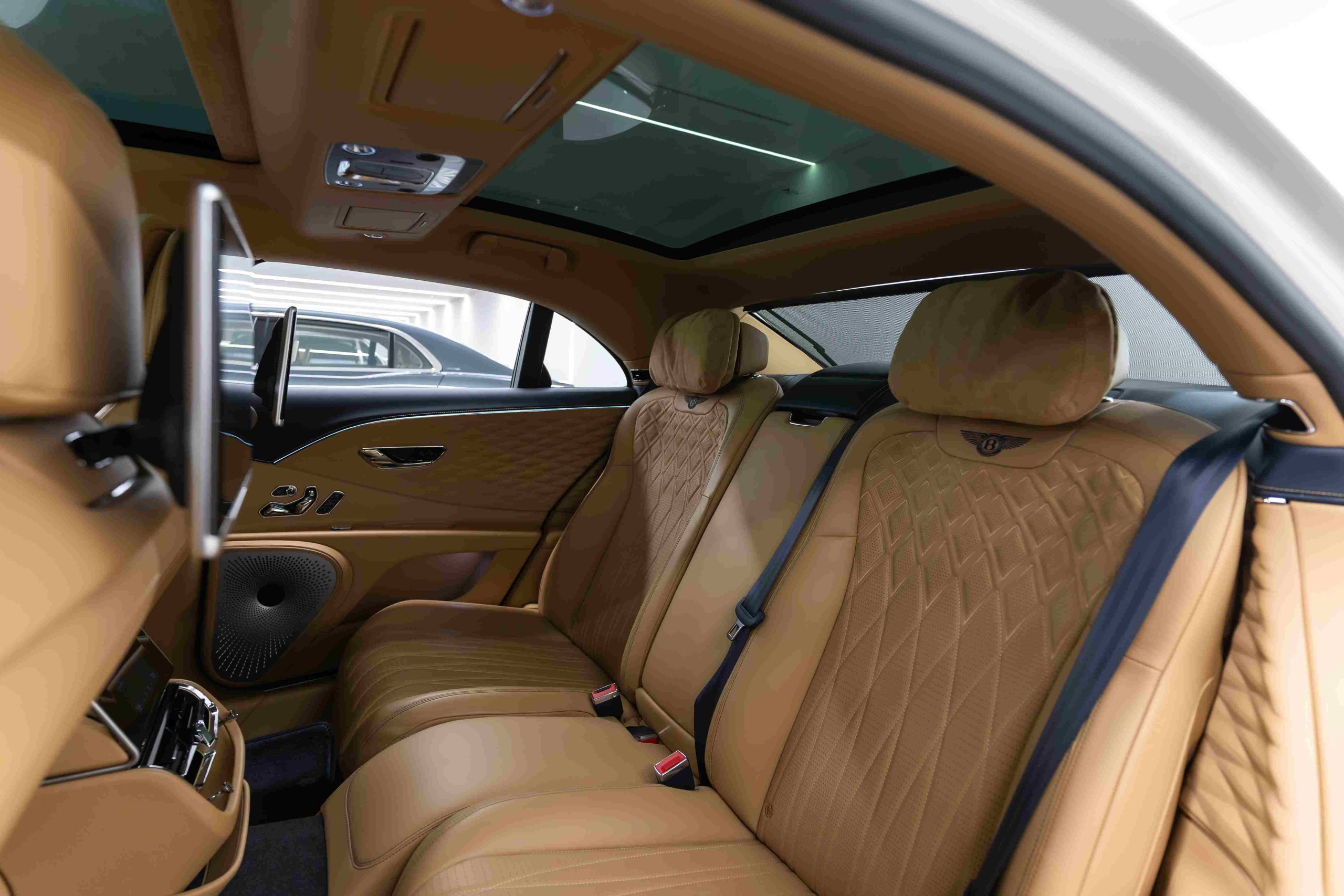 Bentley Flying Spur rear seat view