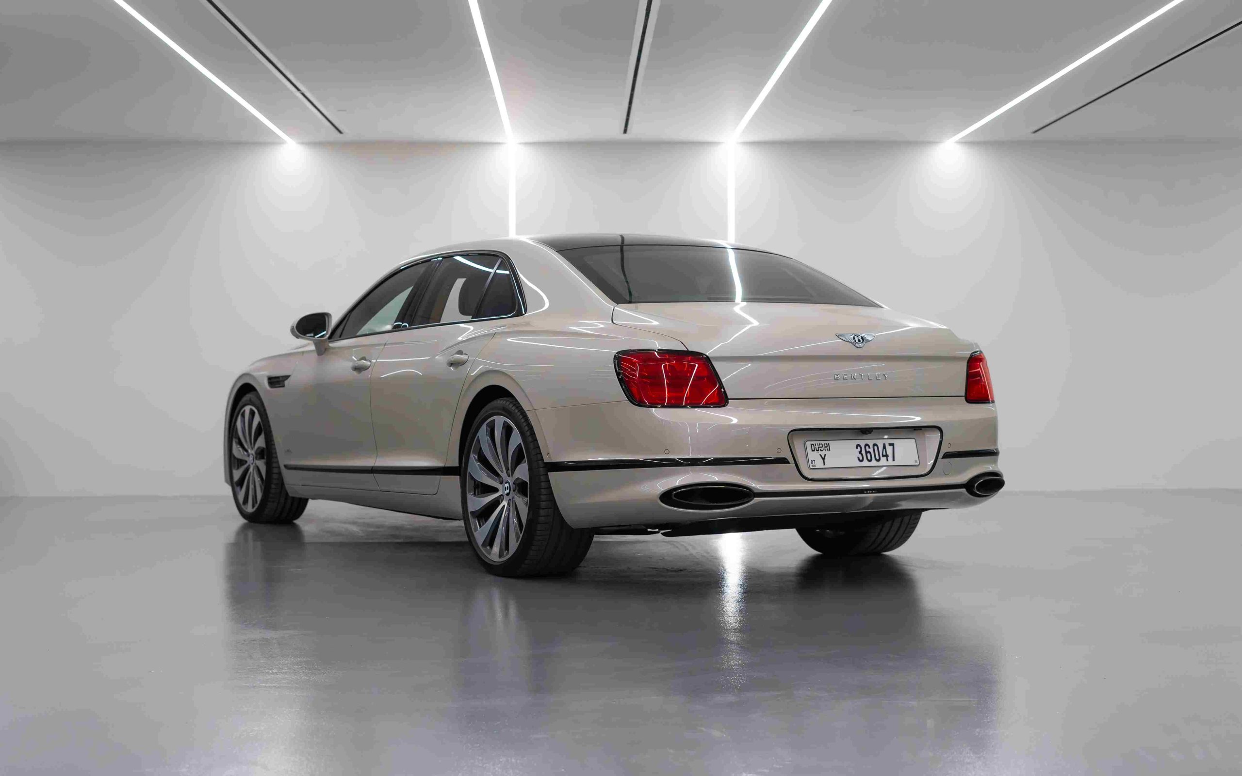 Bentley Flying Spur rear angle view