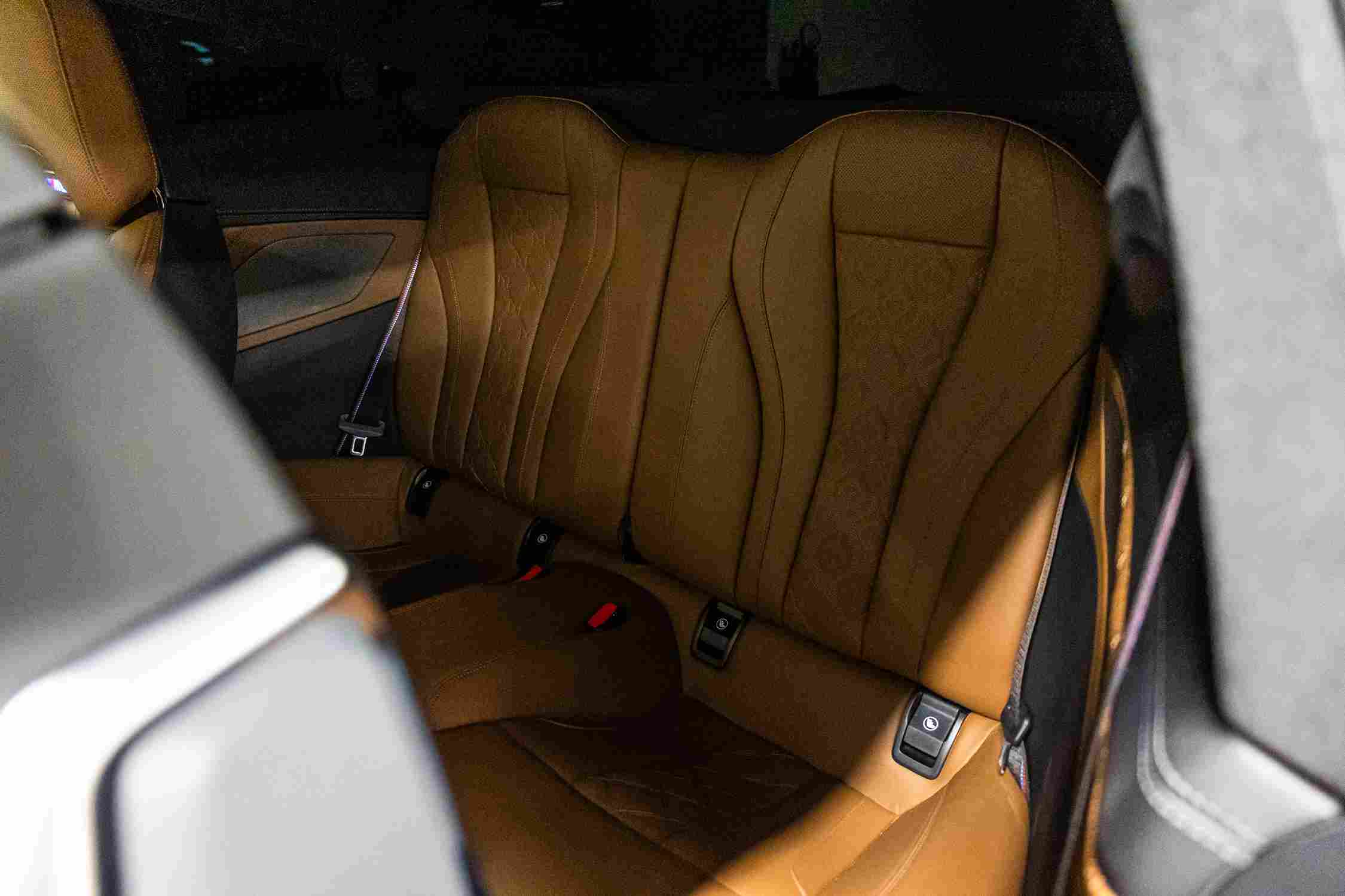 BMW M8 Competition Coupe rear seat interior