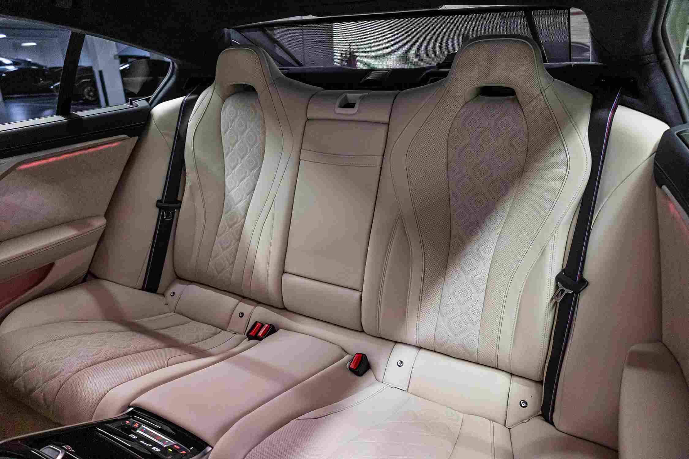 BMW M8 Competition Gran Coupe rear seats