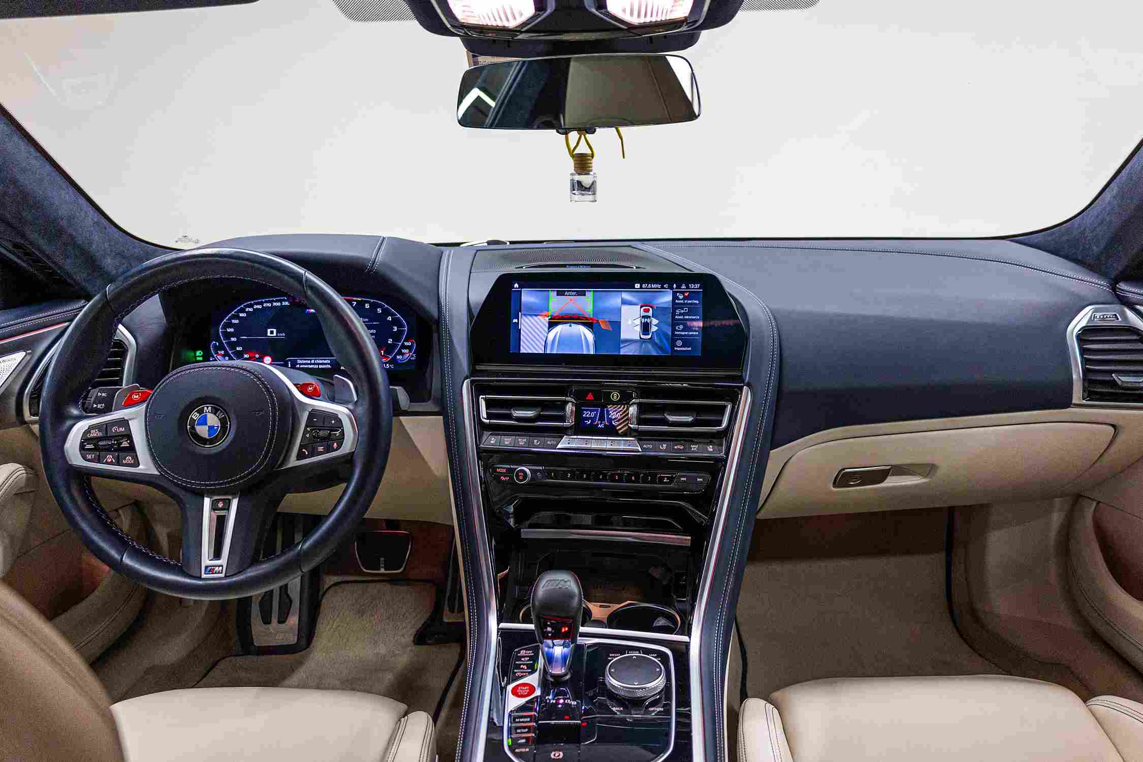 BMW M8 Competition Gran Coupe dashboard and steering