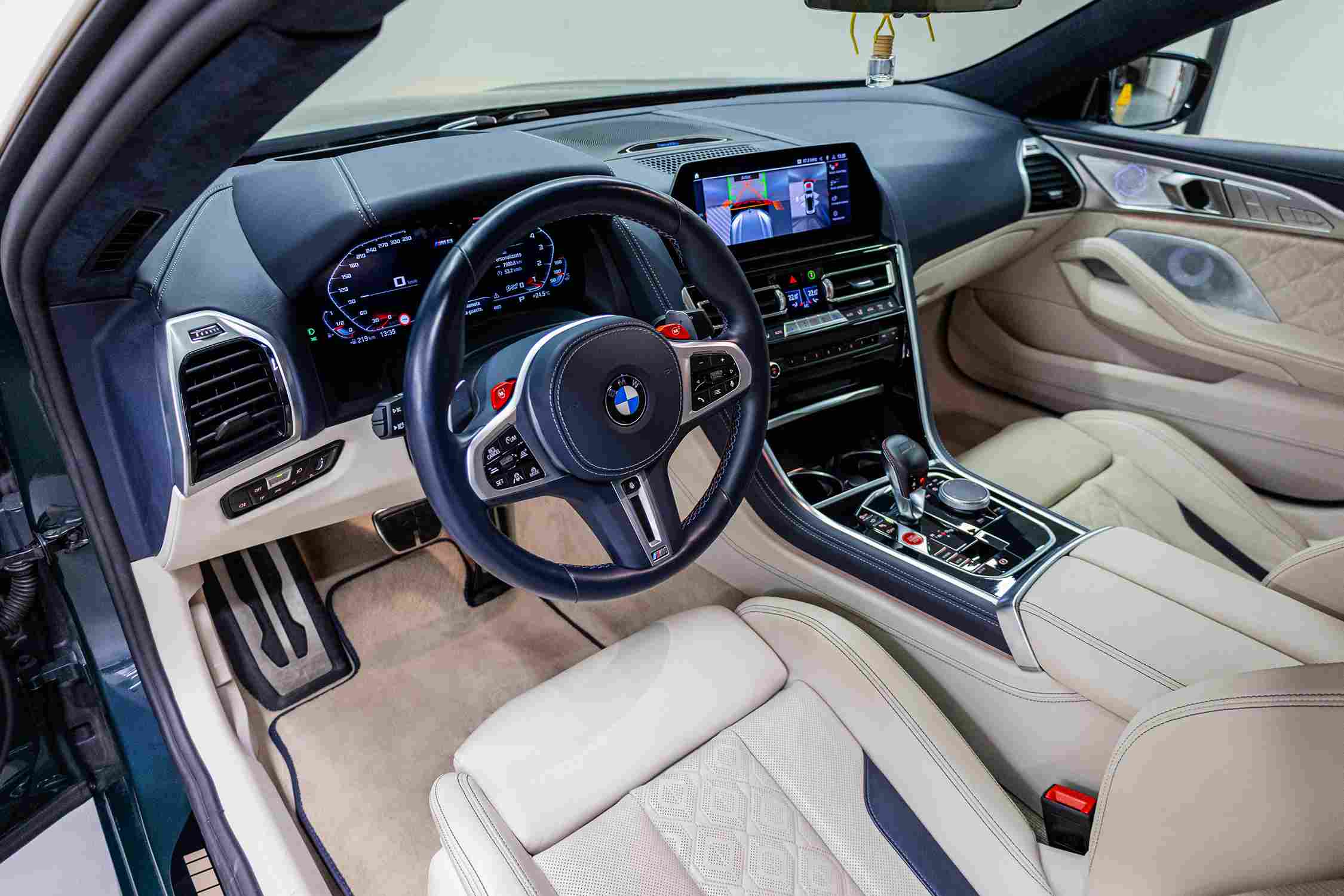 BMW M8 Competition Gran Coupe front cabin interior