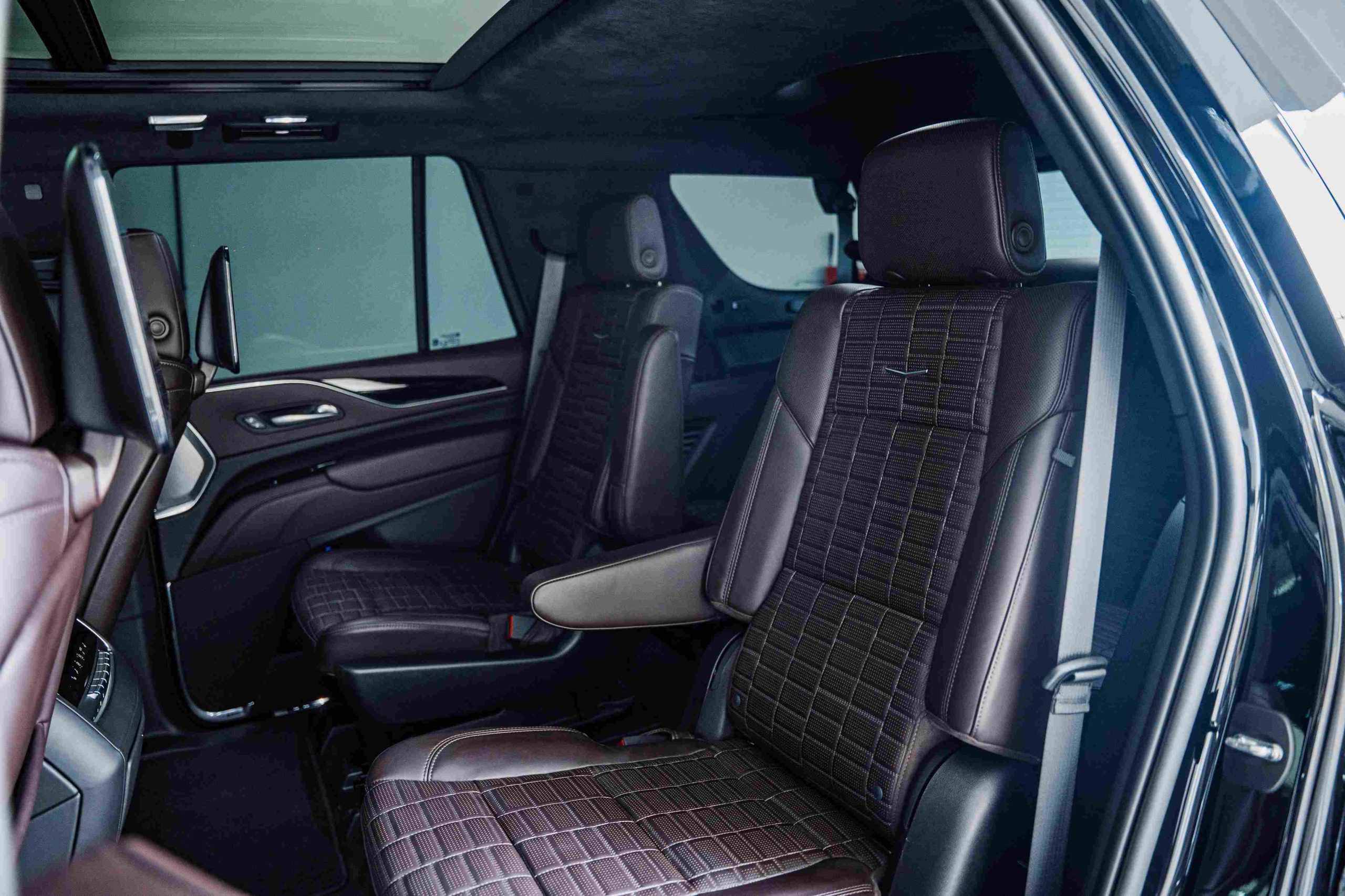 Cadillac Escalade Sport Platinum rear seat view