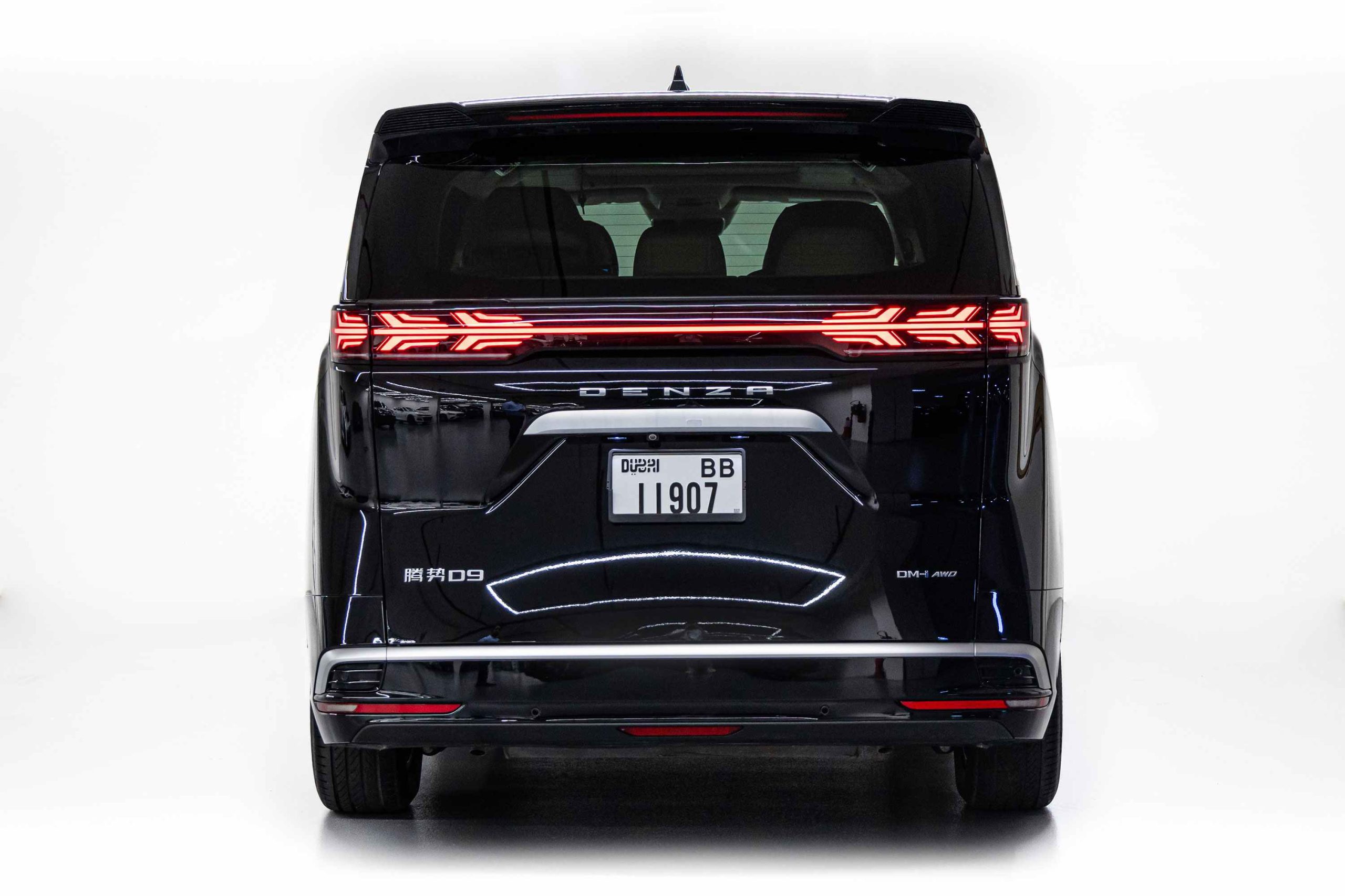 Denza D9 DM-i rear view