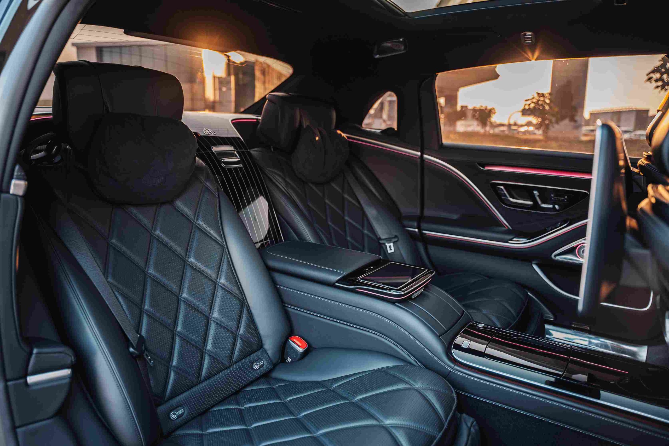 2022 Mercedes Maybach S680 rear seat view