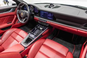 Porsche 911 992 Turbo S dashboard and steering wheels