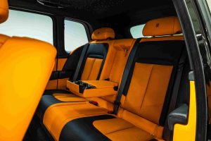 Rolls-Royce Cullinan Black Badge back seat view