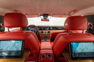Rent Rolls-Royce Ghost interior rear view