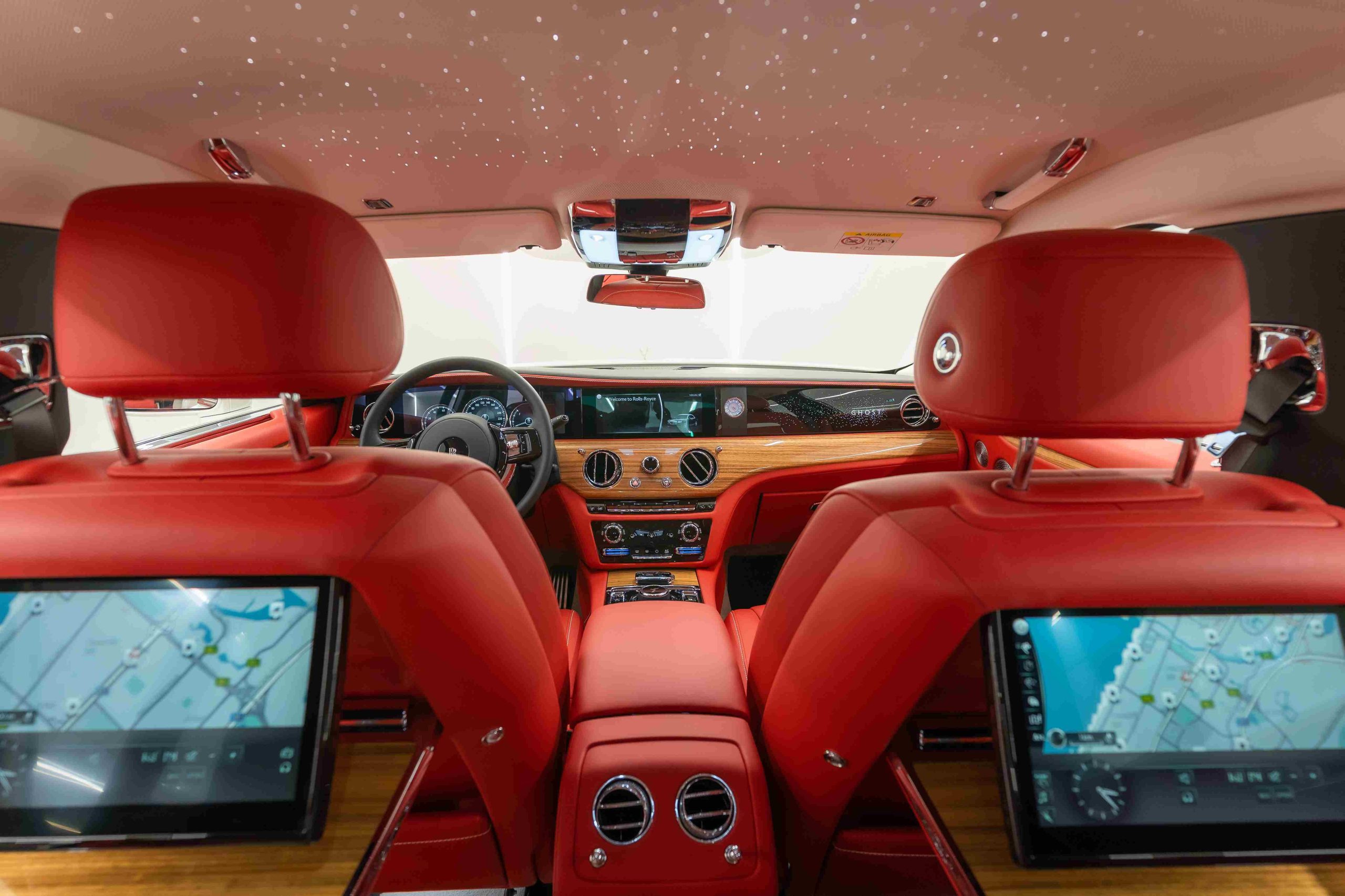 Rent Rolls-Royce Ghost interior rear view