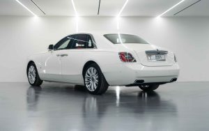 Rent Rolls-Royce Ghost rear angle view