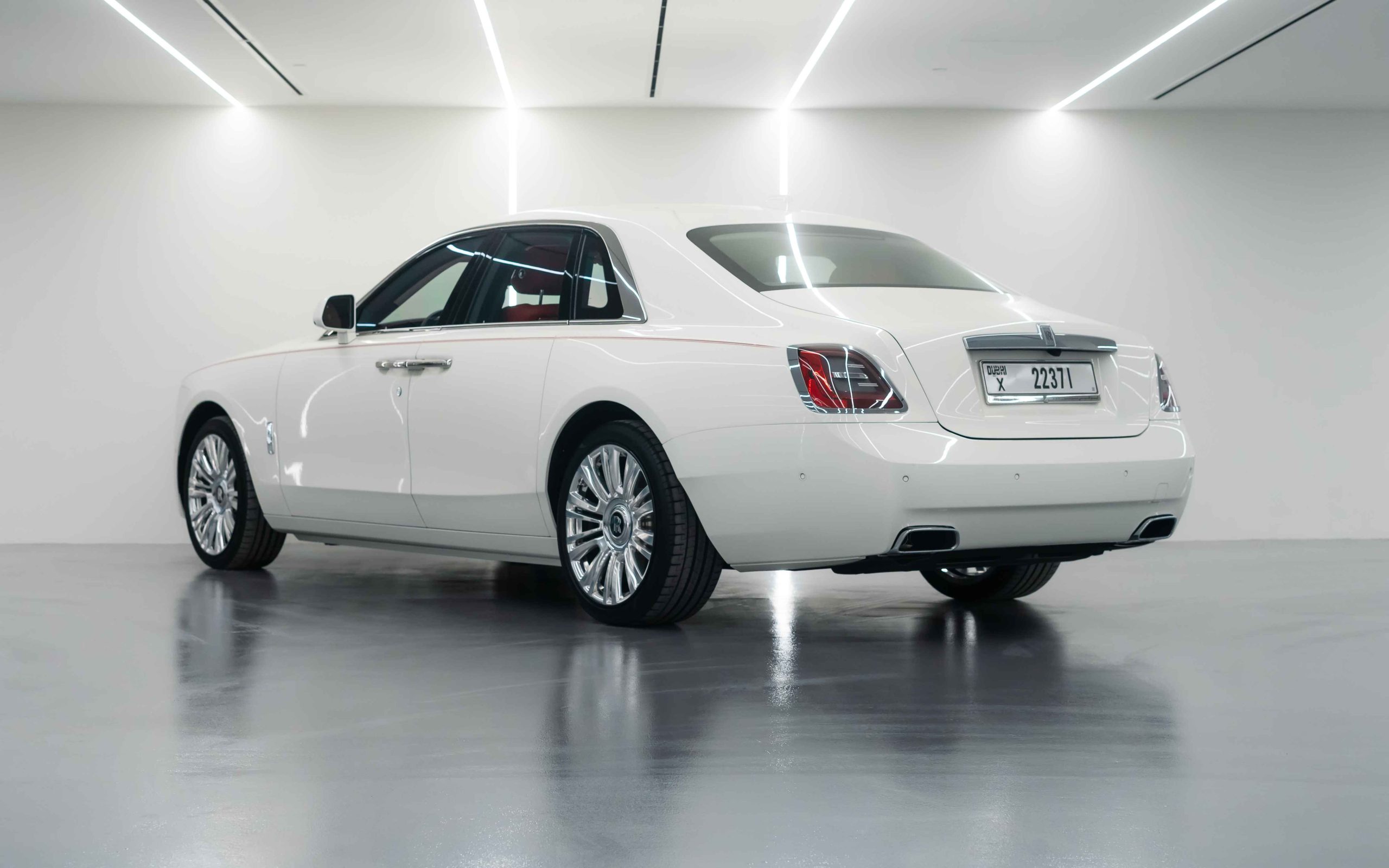 Rent Rolls-Royce Ghost rear angle view