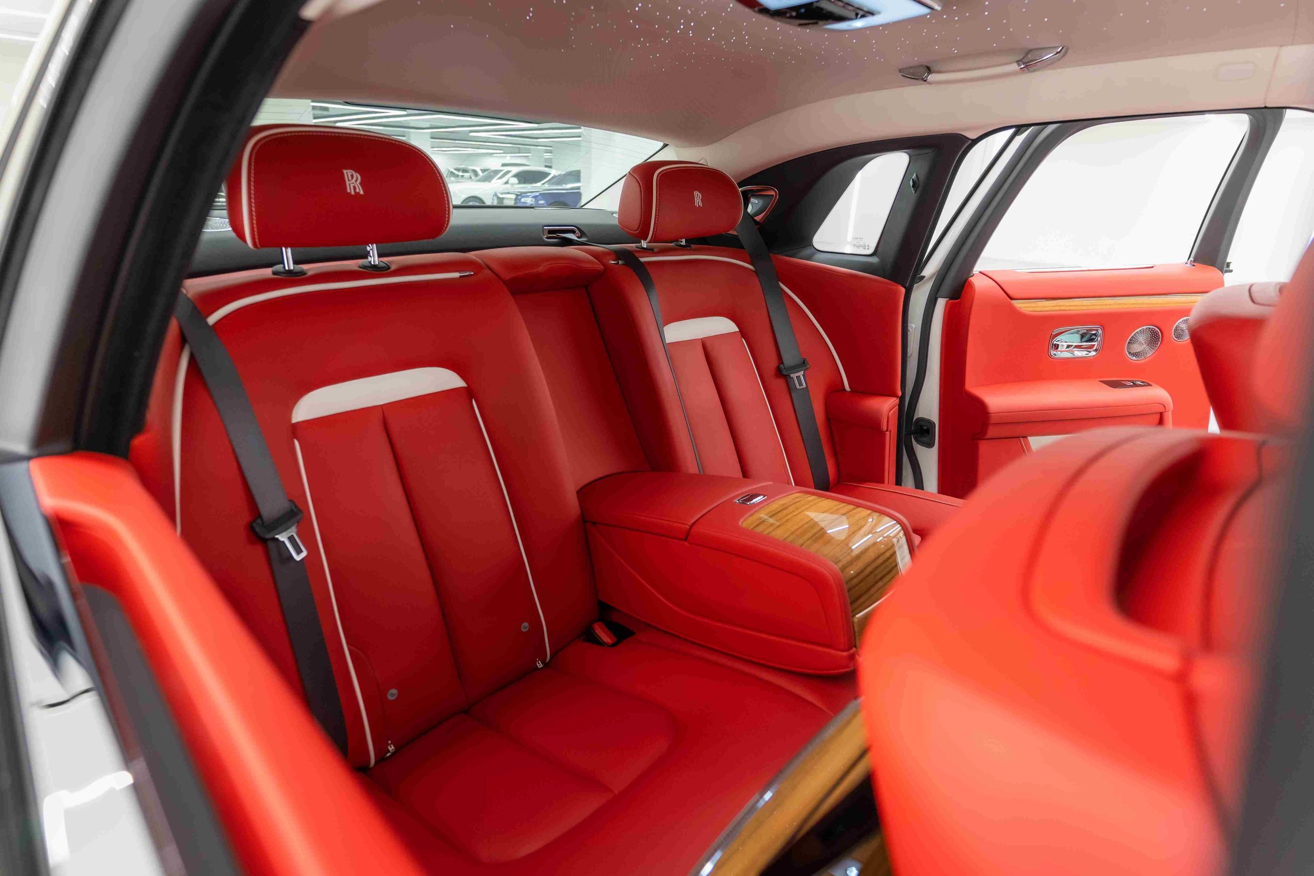 Rent Rolls-Royce Ghost back seat view