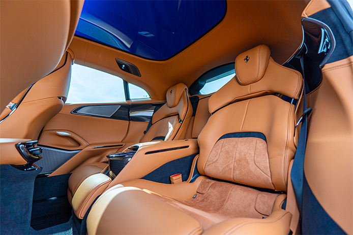 2025 Ferrari Purosangue back seat view